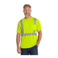 thumbnail image 1 of CornerStone ANSI 107 Class 2 Mesh Tee | Reflective Safety T-Shirt for Men & Women, Comfortable High Visibility Clothing, 1 of 4