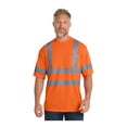 thumbnail image 1 of CornerStone ANSI 107 Class 3 Short Sleeve Snag-Resistant Reflective T-Shirt | Men's and Women's Safety Clothing, High Visibility Tee for Work, 1 of 4