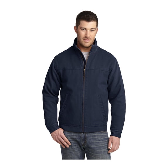 CornerStone Unisex Washed Duck Cloth Flannel-Lined Work Jacket | Insulated Zip Up Outwear for Men & Women with 3 Pockets