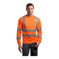 thumbnail image 1 of CornerStone ANSI 107 Class 3 Long Sleeve Snag-Resistant Reflective T-Shirt | Safety Clothing for Men & Women, High Visibility Work Tee, 1 of 4