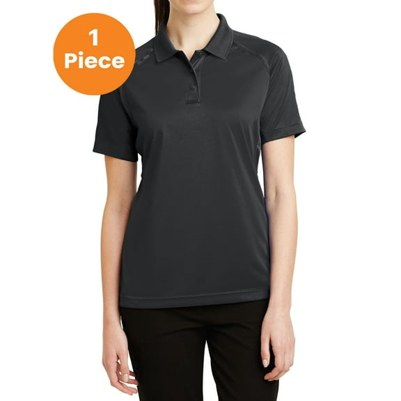 CornerStone CS411 Ladies Select Snag-Proof Tactical Polo, Charcoal, S, Womens Polo Shirts