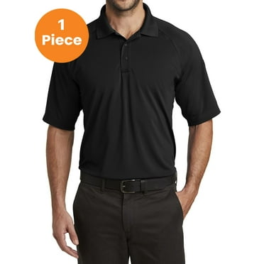 CornerStone CS420 Select Lightweight Snag-Proof Tactical Polo, Black, XL, Mens Work Shirts