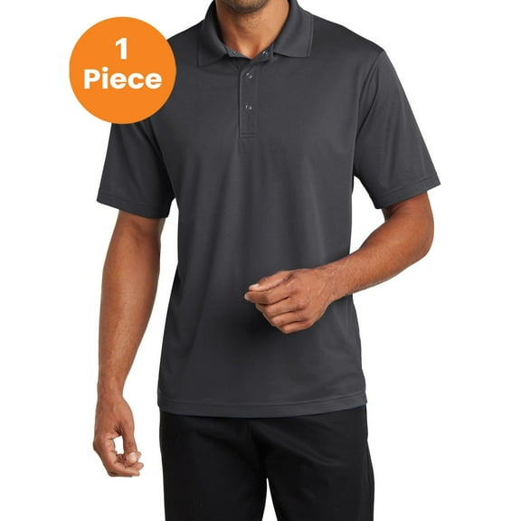 CornerStone CS421 Micropique Gripper Polo, Iron Grey, 2XL, Mens Work Shirts