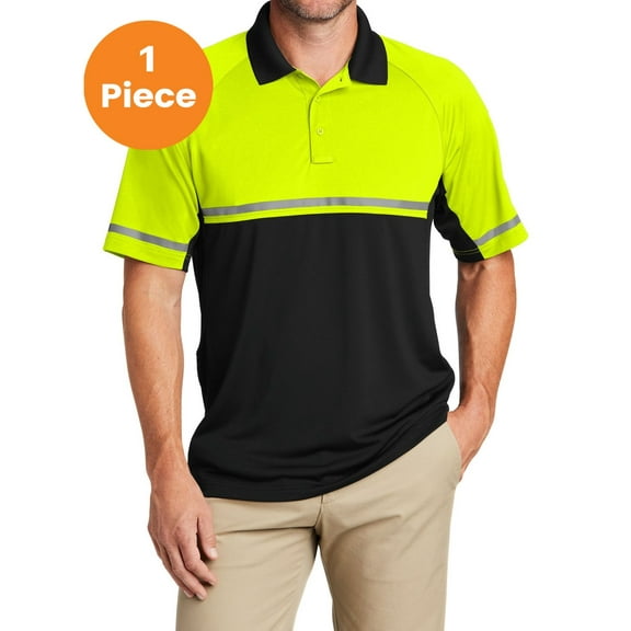 CornerStone CS423 Select Lightweight Snag-Proof Enhanced Visibility Polo, Safety Yellow/ Black, L, Shop all kids