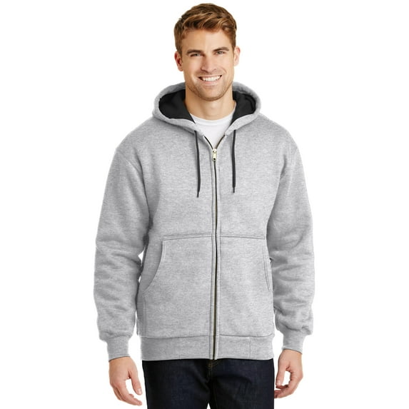 CornerStone CS620 Heavyweight Full-Zip Hooded Sweatshirt with Thermal Lining
