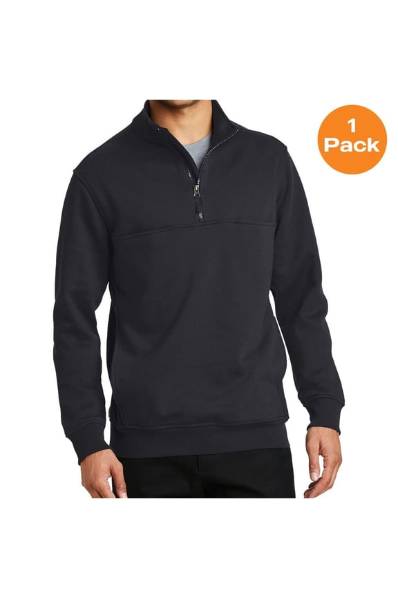 CS626 1/2-Zip Job Shirt, Dark Navy, XS, Mens Work Shirts