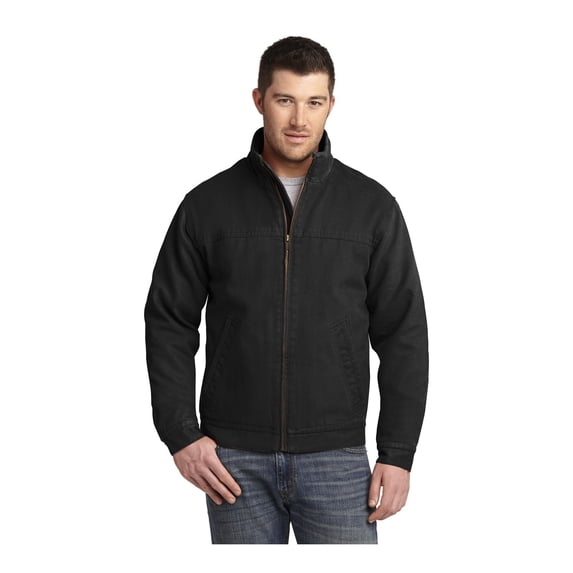 CornerStone Unisex Washed Duck Cloth Flannel-Lined Work Jacket | Insulated Zip Up Outwear for Men & Women with 3 Pockets