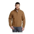 thumbnail image 1 of CornerStone Unisex Washed Duck Cloth Flannel-Lined Work Jacket | Insulated Zip Up Outwear for Men & Women with 3 Pockets, 1 of 6