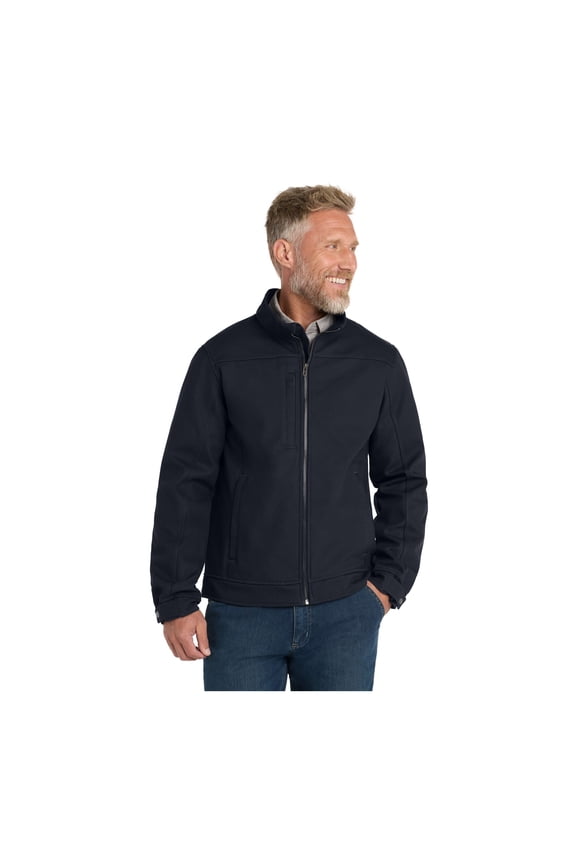 Unisex Duck Bonded Soft Shell Jacket | Durable Water Resistant Outerwear for Men & Women, Multiple Zipper Pockets