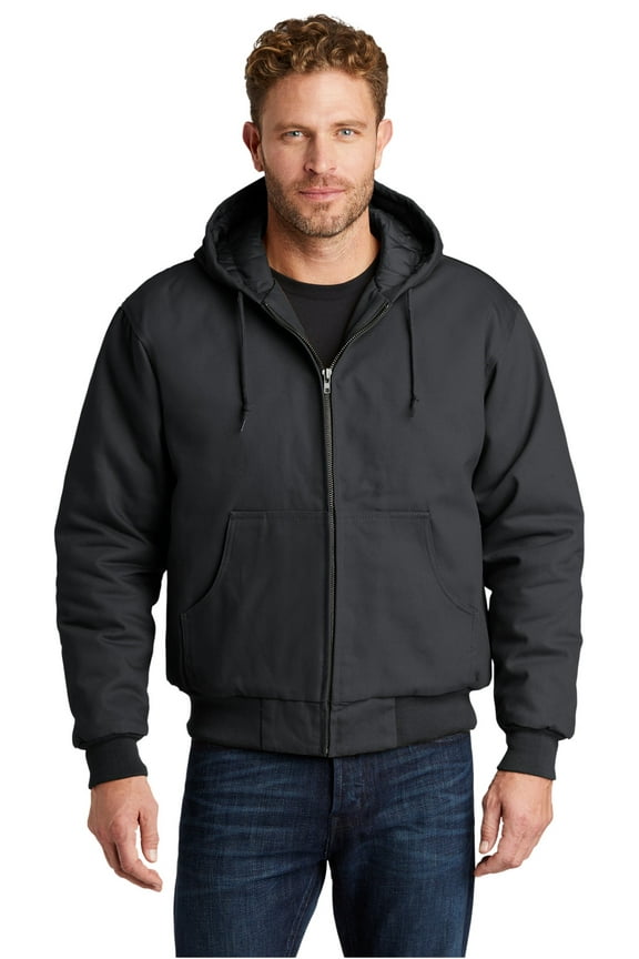 Duck Cloth Hooded Work Jacket. J763H