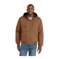 thumbnail image 1 of CornerStone Unisex Duck Cloth Hooded Work Jacket | Zip Up Outerwear for Men & Women with Insulated Hood & Hand Warmer Pockets, 1 of 4