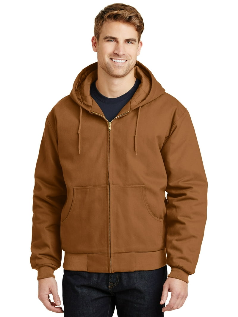 CornerStone - Duck Cloth Hooded Work Jacket - Walmart.com