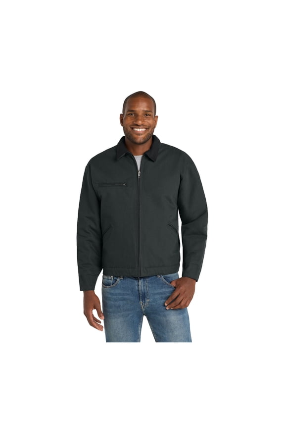 Unisex Duck Cloth Work Jacket | Zip Up Outerwear for Men & Women, Durable Construction, Multiple Pockets