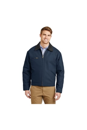 Unisex Duck Cloth Work Jacket | Zip Up Outerwear for Men & Women, Durable Construction, Multiple Pockets
