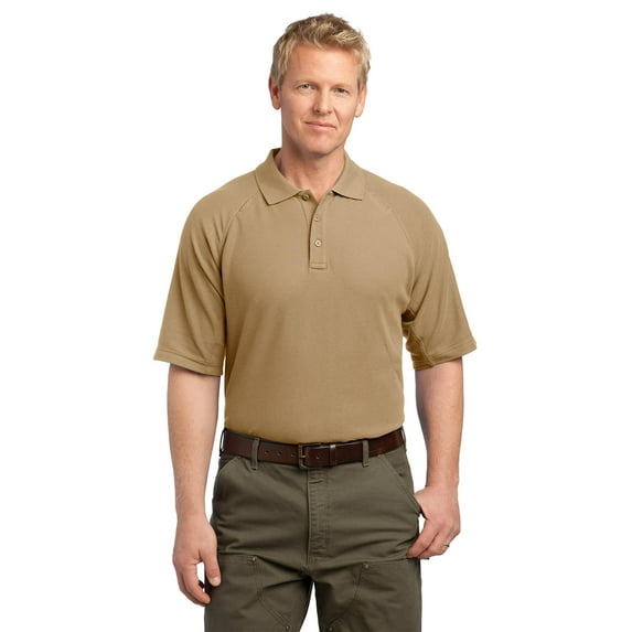 CornerStone EZCotton Tactical Polo-4XL (Tan)