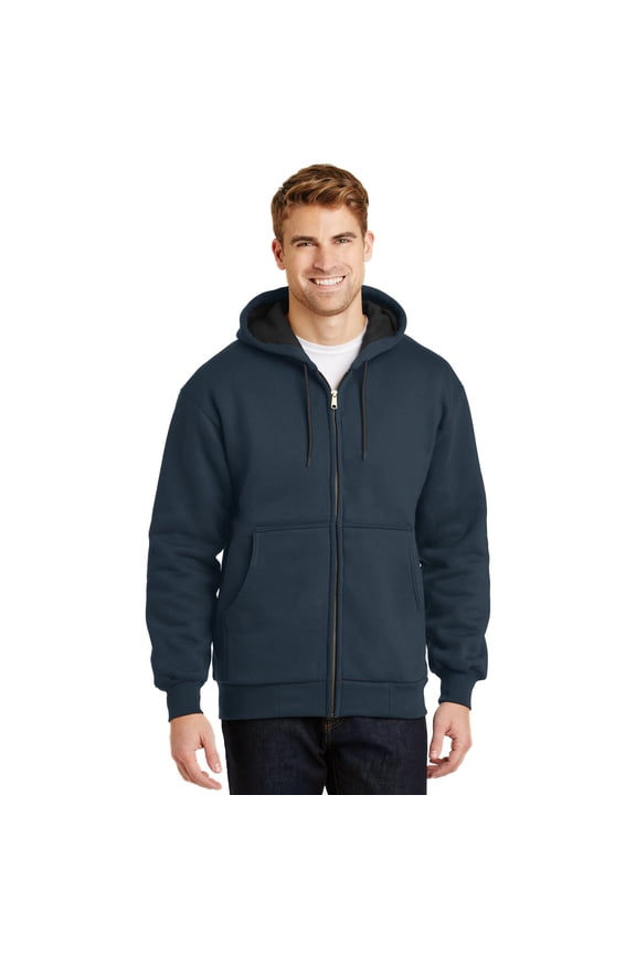 CS620 Heavyweight Full-Zip Hooded Sweatshirt with Thermal Lining