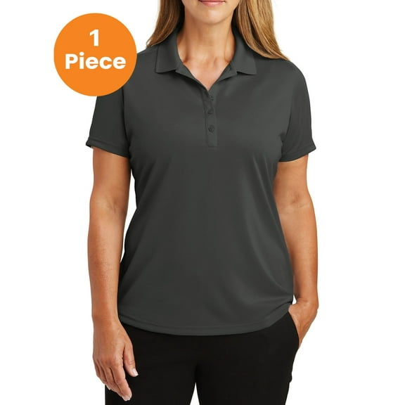 CornerStone Ladies Select Lightweight Snag-Proof Polo, Charcoal, XS, Womens Polo Shirts