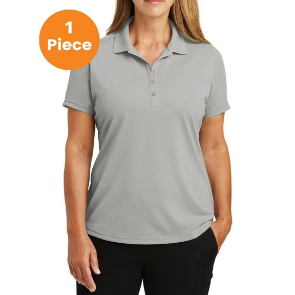 CornerStone Ladies Select Lightweight Snag-Proof Polo, Light Grey, L, Womens Polo Shirts