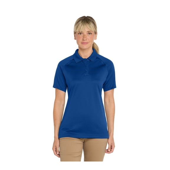 CornerStone Women's Select Snag-Proof Tactical Polo | Ladies Short Sleeve Work Shirt, Collared Summer Top with Dual Pen Pockets & Mic Clips