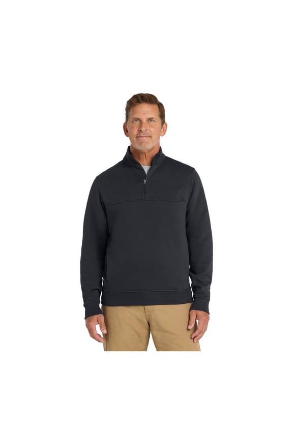 Unisex Half Zip Job Shirt | Lightweight Fleece Jacket for Men & Women, Casual Pullover Sweater with Pockets