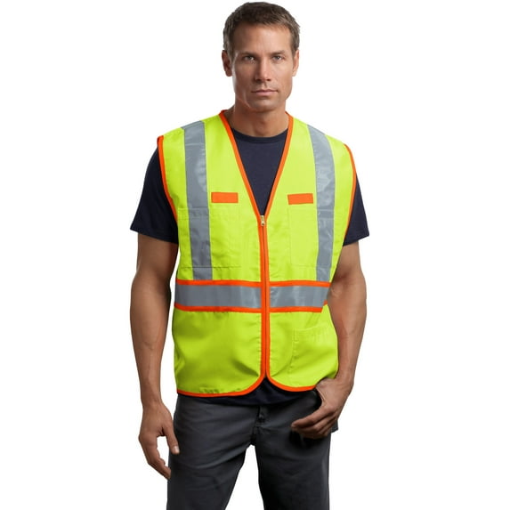 CornerStone Men's ANSI 107 Class 2 Dual-Color Safety Vest - CSV407