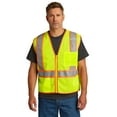 thumbnail image 1 of CornerStone Men's ANSI 107 Class 2 Mesh Zippered TwoTone Vest - CSV103, 1 of 4