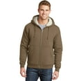 thumbnail image 1 of CornerStone Men's Heavyweight Sherpa Lined Hooded Fleece Jacket_Brown_5XL, 1 of 6