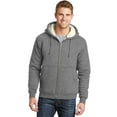 thumbnail image 1 of CornerStone Men's Heavyweight Sherpa Lined Hooded Fleece Jacket_Grey_6XL, 1 of 6
