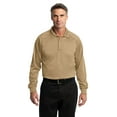 thumbnail image 1 of CornerStone Men's Long Sleeve Performance Polyester Polo Shirt CS410S, 1 of 5