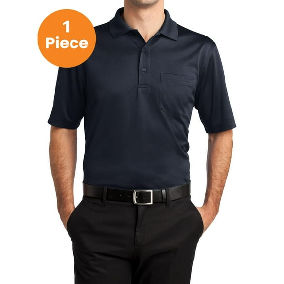 CornerStone Men’s Select Snag-Proof Pocket Polo. CS412P, Dark Navy, XS, Mens Polo Shirts