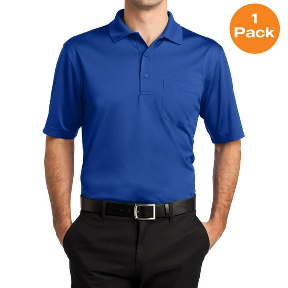 CornerStone Men’s Select Snag-Proof Pocket Polo. CS412P, Royal, 2XL, Mens Polo Shirts