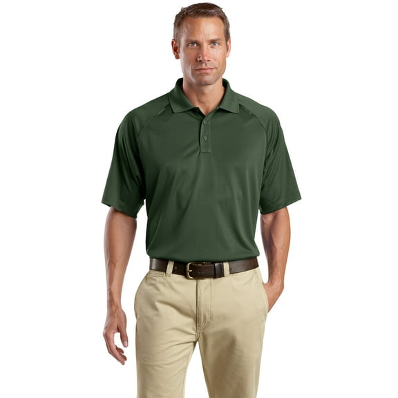 CornerStone Men’s Select Snag-Proof Tactical Polo. CS410., Dark Green, 6XL
