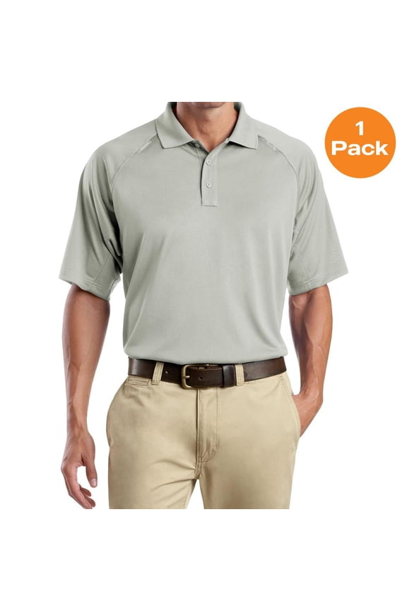 Men’s Select Snag-Proof Tactical Polo. CS410., Light Grey, 6XL, Mens Work Shirts