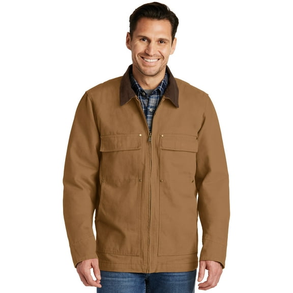 CornerStone Men's Washed Duck Cloth Chore Coat. CSJ50