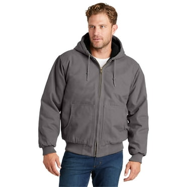 CornerStone Men's Washed Duck Cloth Insulated Hooded Work Jacket - CSJ41