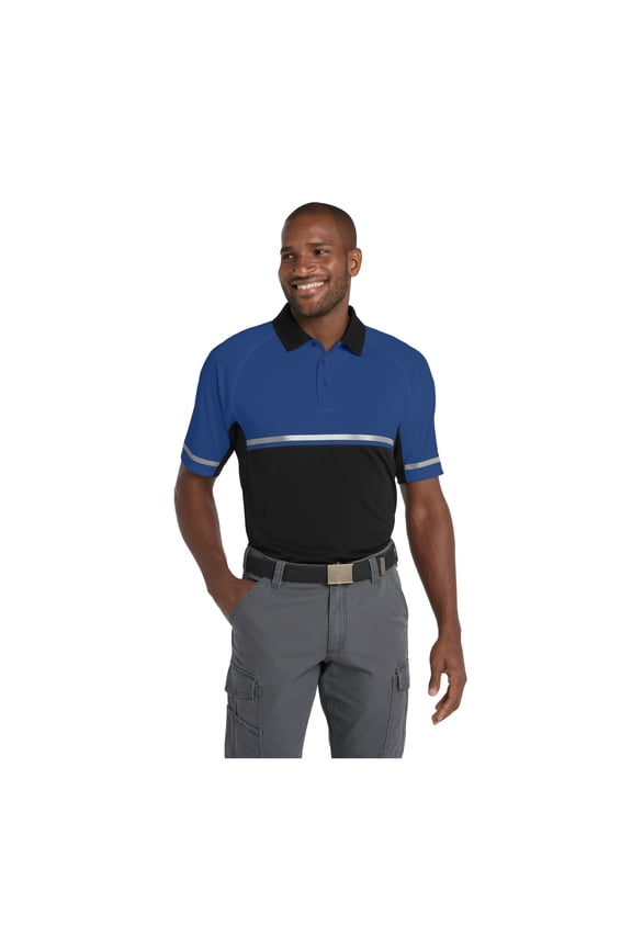 Unisex Select Lightweight Snag-Proof Enhanced Visibility Polo | Short Sleeve Reflective Work Shirt for Men & Women, Tactical Collared Top with Pen Pocket & Mic Clip