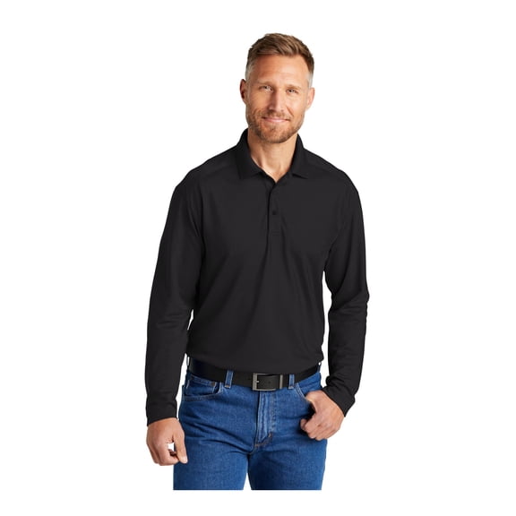 CornerStone Unisex Select Lightweight Snag-Proof Long Sleeve Polo | Collared Work Shirt for Men & Women, Tough & Breathable Casual Fit Top