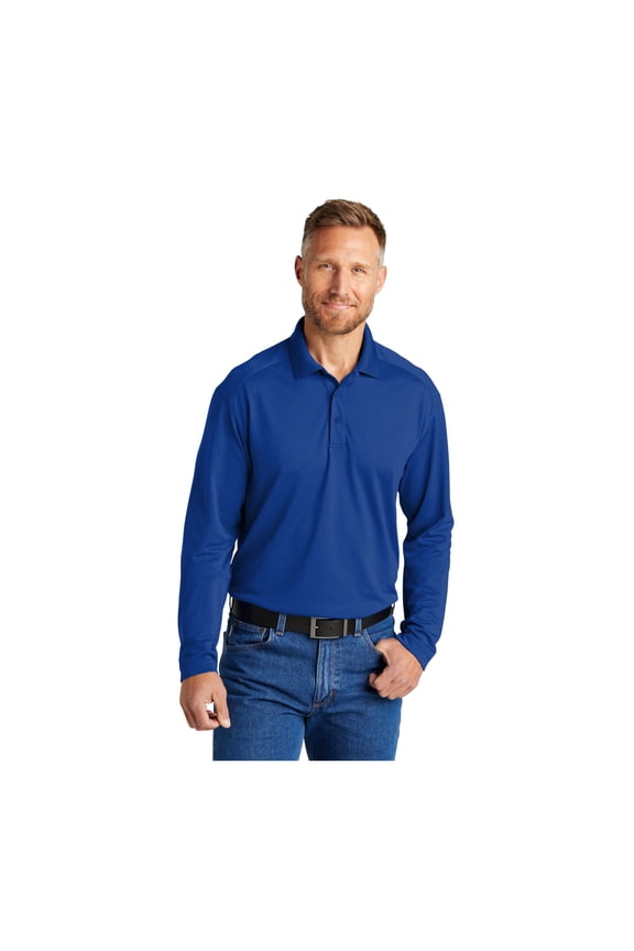 Unisex Select Lightweight Snag-Proof Long Sleeve Polo | Collared Work Shirt for Men & Women, Tough & Breathable Casual Fit Top