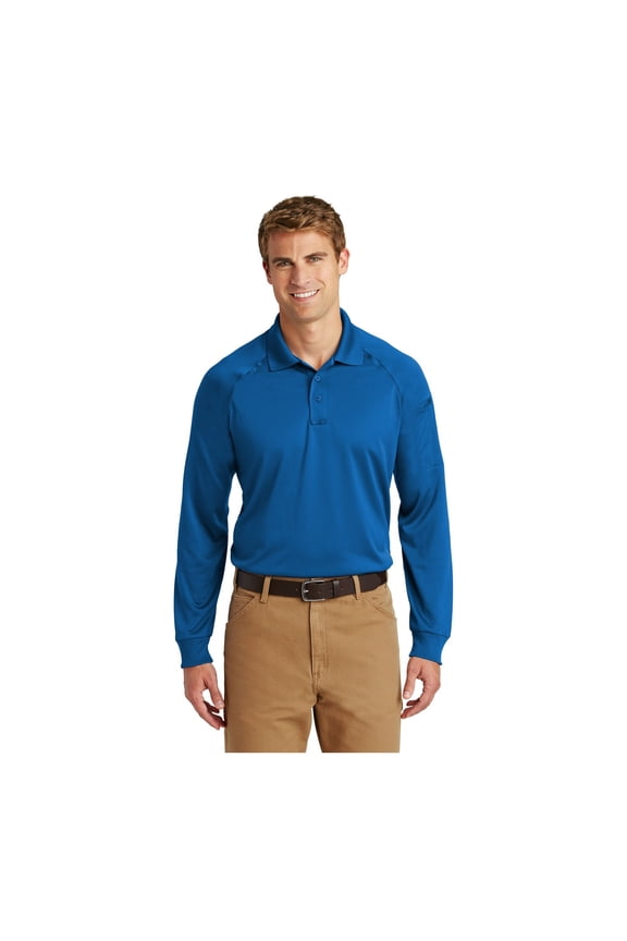 Unisex Select Long Sleeve Snag-Proof Tactical Polo | Tough & Reliable Collared Work Shirt for Men & Women, Relaxed Fit Top with Dual Pen Pockets & Mic Clips