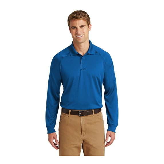 CornerStone Unisex Select Long Sleeve Snag-Proof Tactical Polo | Tough & Reliable Collared Work Shirt for Men & Women, Relaxed Fit Top with Dual Pen Pockets & Mic Clips