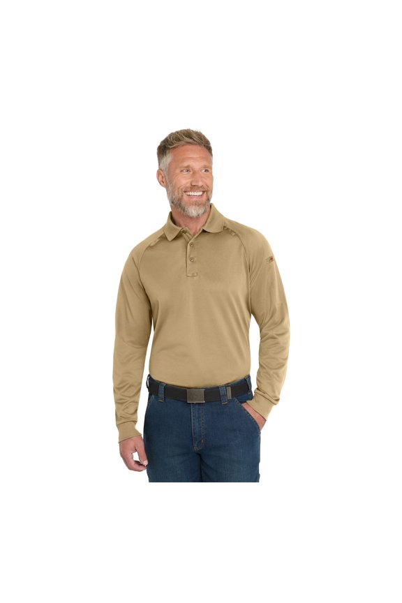 Unisex Select Long Sleeve Snag-Proof Tactical Polo | Tough & Reliable Collared Work Shirt for Men & Women, Relaxed Fit Top with Dual Pen Pockets & Mic Clips