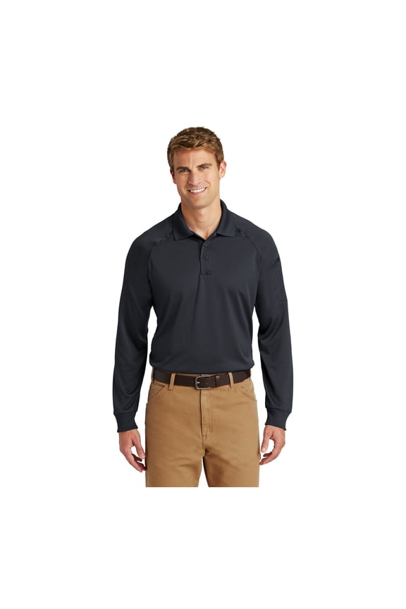 Unisex Select Long Sleeve Snag-Proof Tactical Polo | Tough & Reliable Collared Work Shirt for Men & Women, Relaxed Fit Top with Dual Pen Pockets & Mic Clips