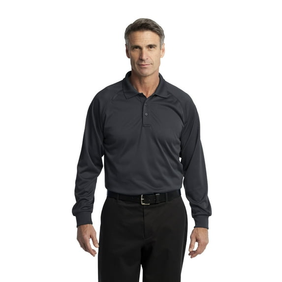 CornerStone Select Long Sleeve Snag Proof Tactical Polo-XS (Charcoal)