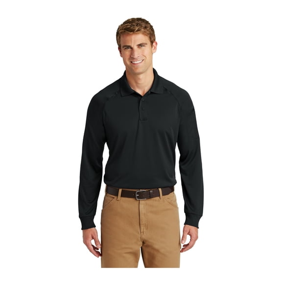 CornerStone Unisex Select Long Sleeve Snag-Proof Tactical Polo | Tough & Reliable Collared Work Shirt for Men & Women, Relaxed Fit Top with Dual Pen Pockets & Mic Clips