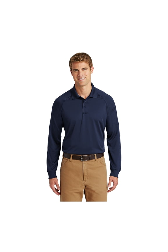 Unisex Select Long Sleeve Snag-Proof Tactical Polo | Tough & Reliable Collared Work Shirt for Men & Women, Relaxed Fit Top with Dual Pen Pockets & Mic Clips