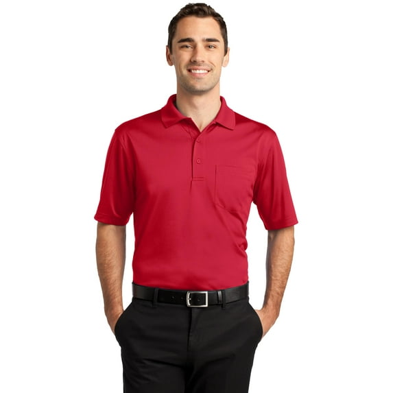 CornerStone Select Snag Proof Pocket Polo-M (Red)