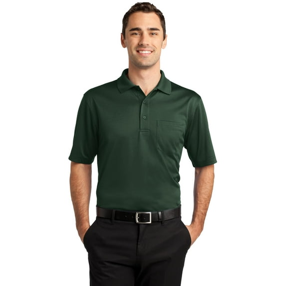 CornerStone Select Snag Proof Pocket Polo-XS (Dark Green)