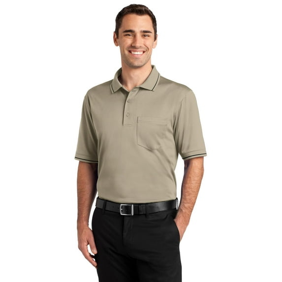 CornerStone Select SnagProof Tipped Pocket Polo