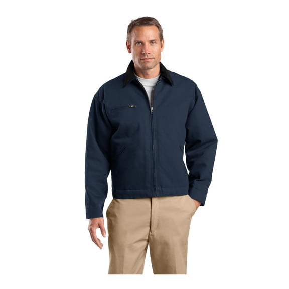 CornerStone Unisex Tall Duck Cloth Work Jacket | Zip Up Outerwear for Men & Women with Durable Construction & 3 Pockets