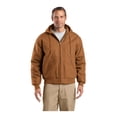 thumbnail image 1 of CornerStone Unisex Tall Duck Cloth Hooded Work Jacket | Zip Up Outerwear for Men & Women with Insulated Hood & Hand Pockets, 1 of 3